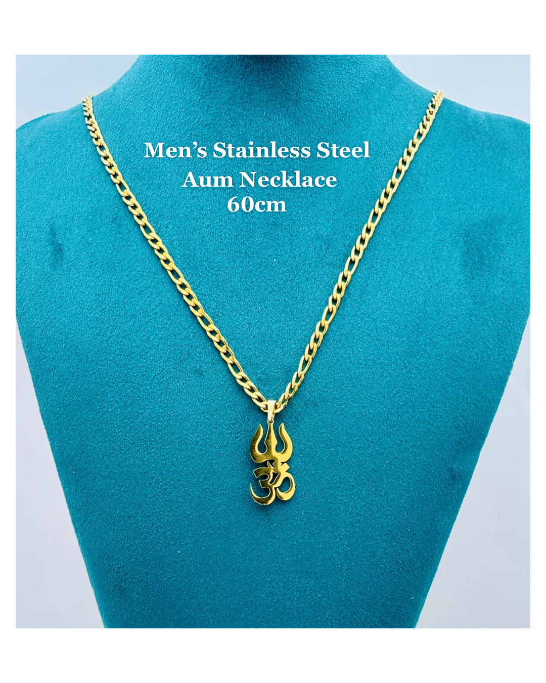 Men’s Hindi Aum with Trishul Necklace