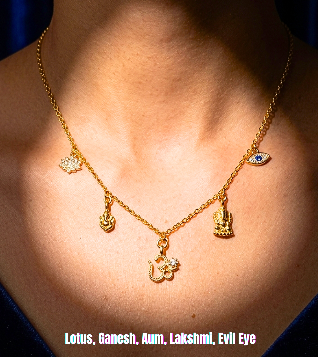 Hindi Aum Charm Necklace