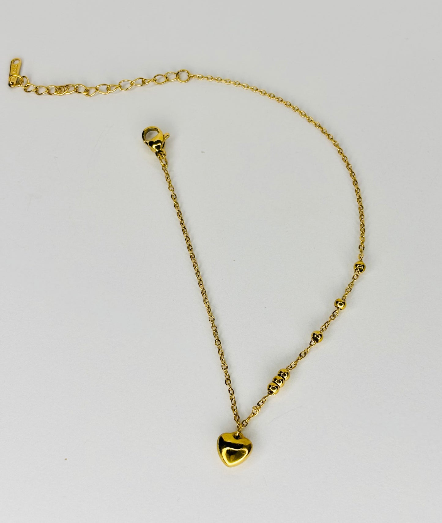 Stainless Steel Heart Anklet