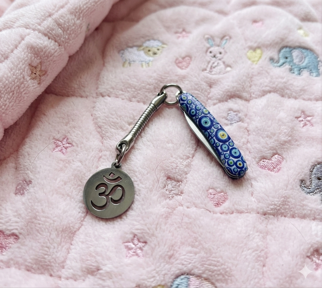Evil Eye Baby Knife with Aum