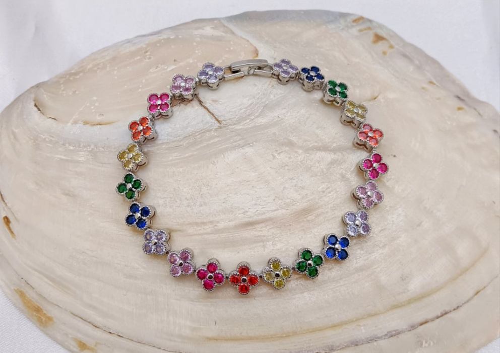 Rainbow Clover Bracelet