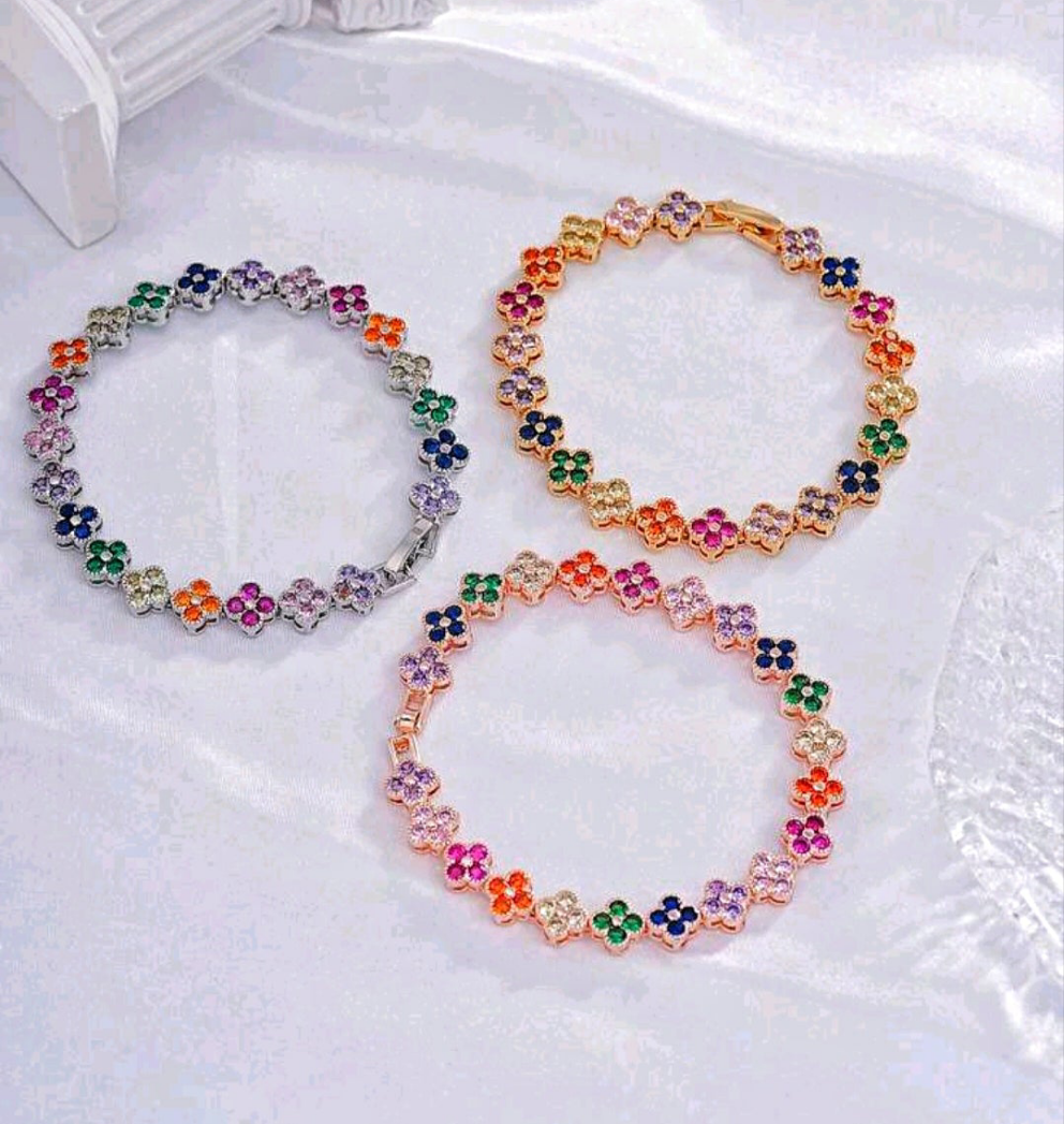Rainbow Clover Bracelet