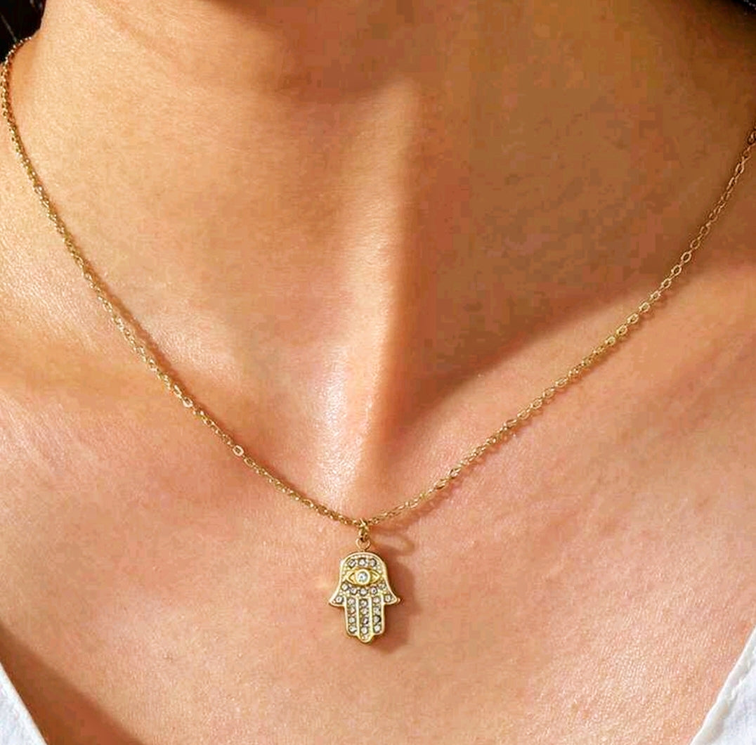 Hamza Hand Necklace