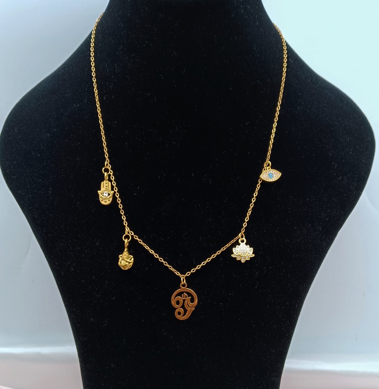 Tamil Aum Charm Necklace