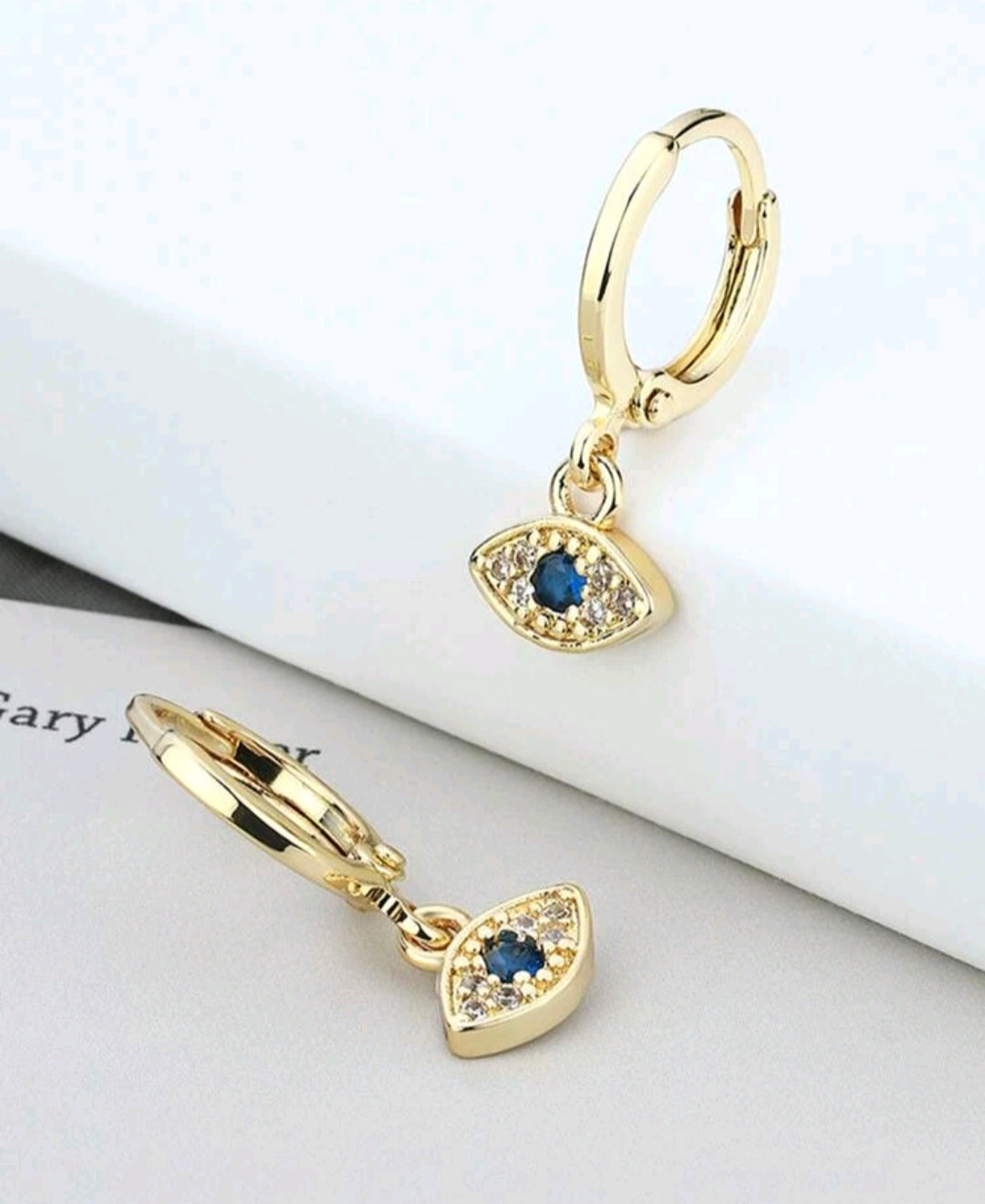 Evil Eye Drop Earrings