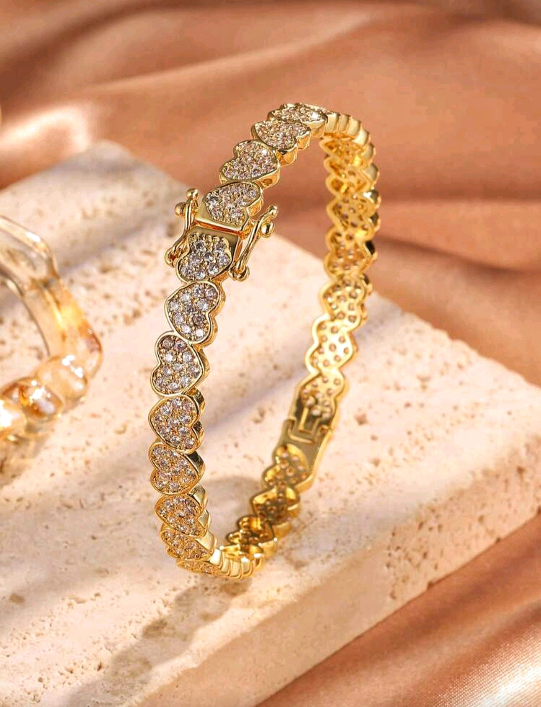 Heart Cubic Zirconia Bracelet