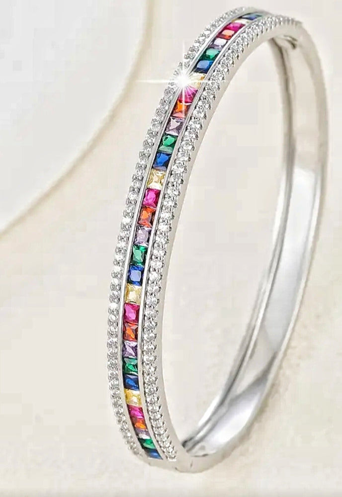 Rainbow Cubic Zirconia Bracelet