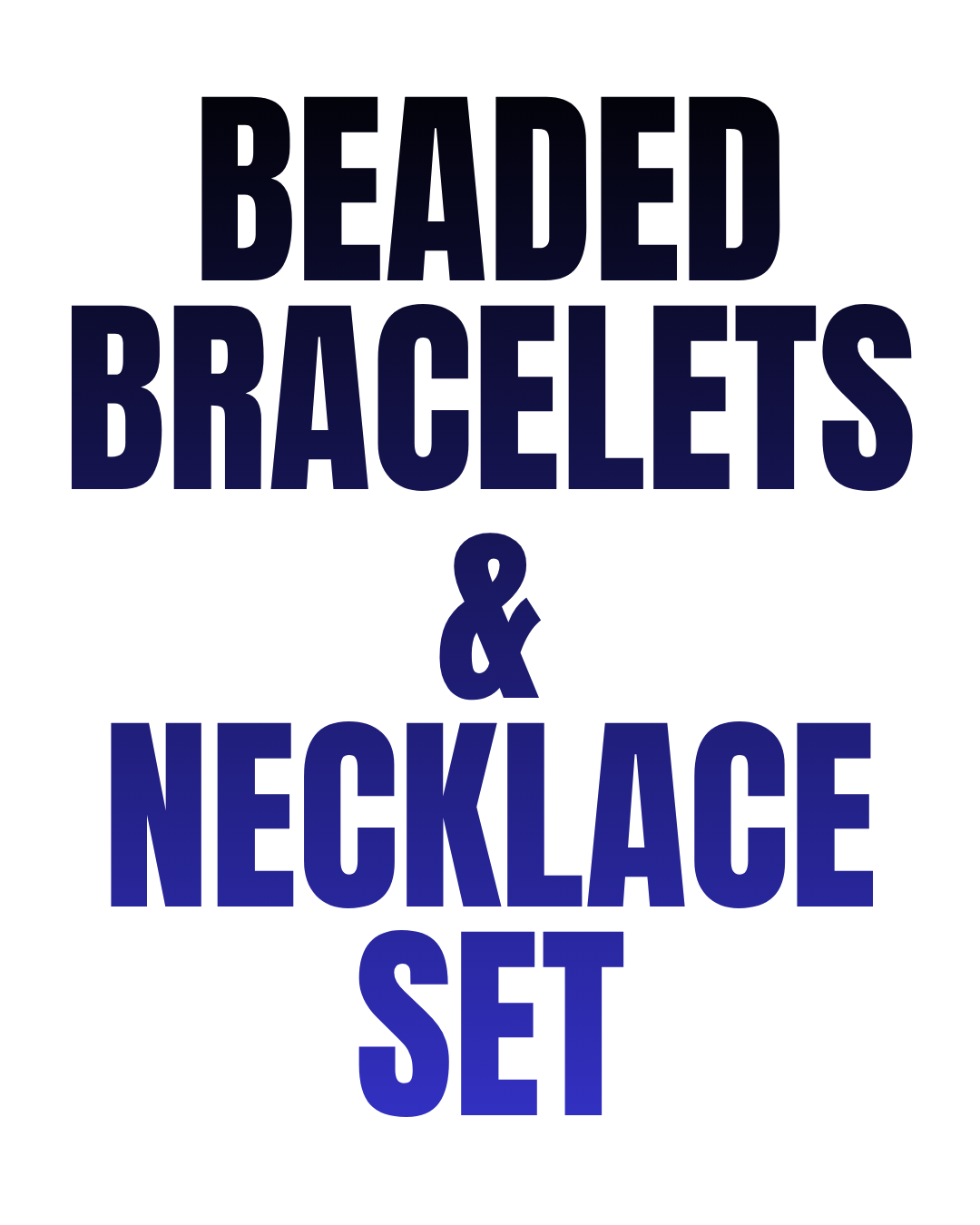 Beaded Necklace and Bracelet Sets