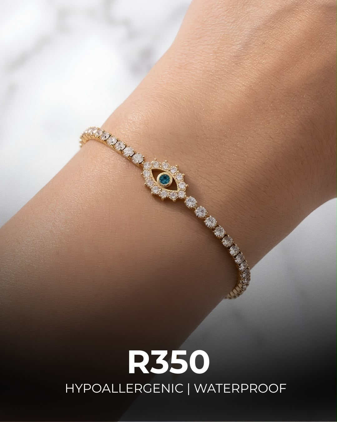 Evil Eye Bracelet Star Bracelet  | Hypoallergenic & Waterproof
