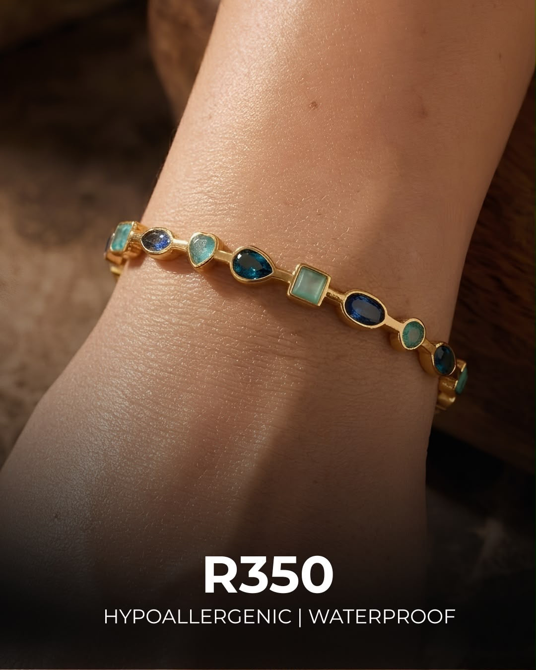 Blue Bangle | Hypoallergenic & Waterproof