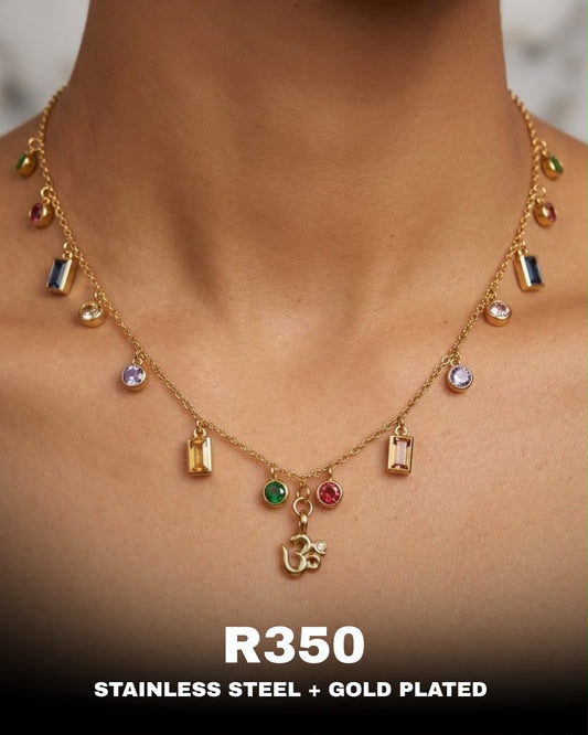 Hindi Aum Necklace & Bracelet