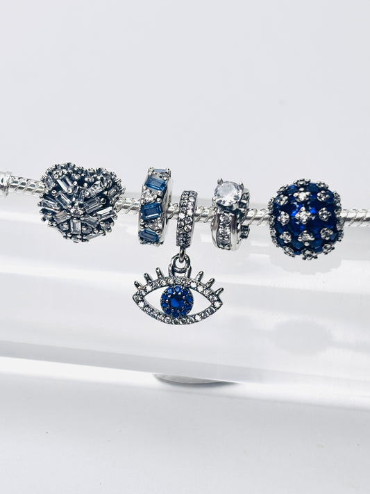 Midnight Blue Charm Bracelet