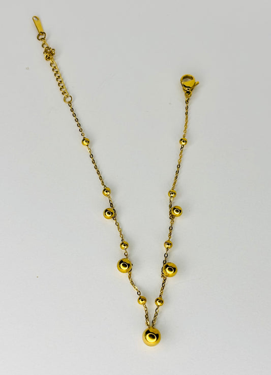 Stainless Steel Ball Anklet