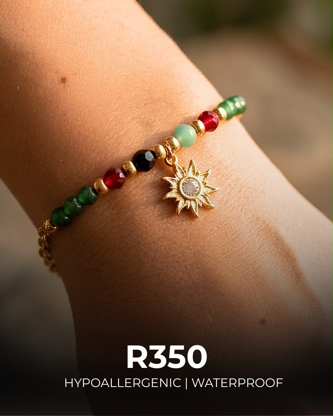 Sun Bracelet | Hypoallergenic & Waterproof