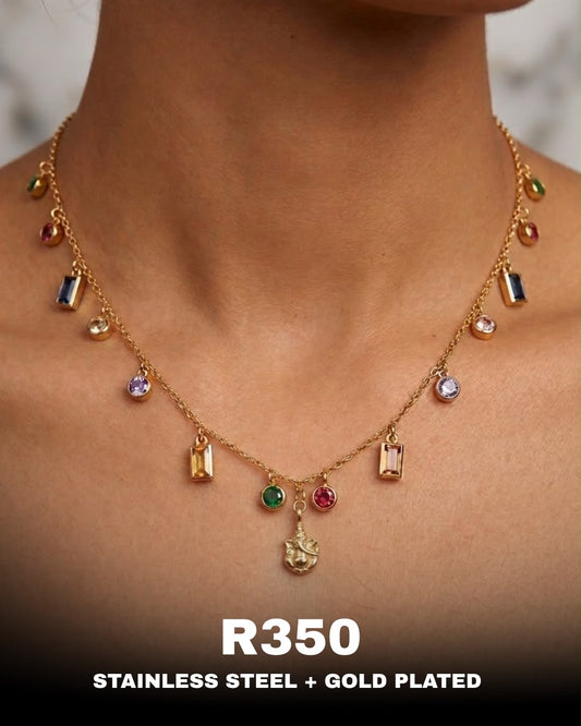 Ganesh Charm Necklace & Bracelet