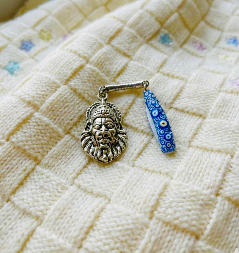 Evil Eye Baby knife with Lord Narasimha
