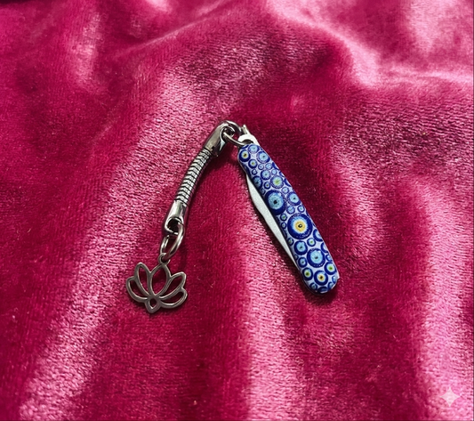 Evil Eye Baby Knife with Sacred Lotus