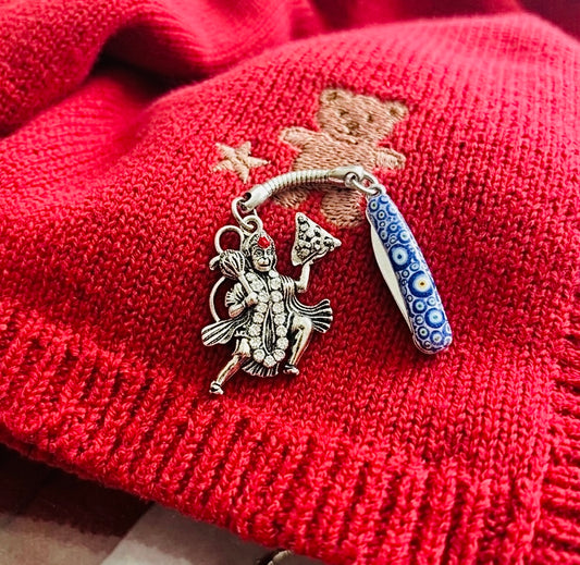 Evil Eye Baby Knife with Hanuman