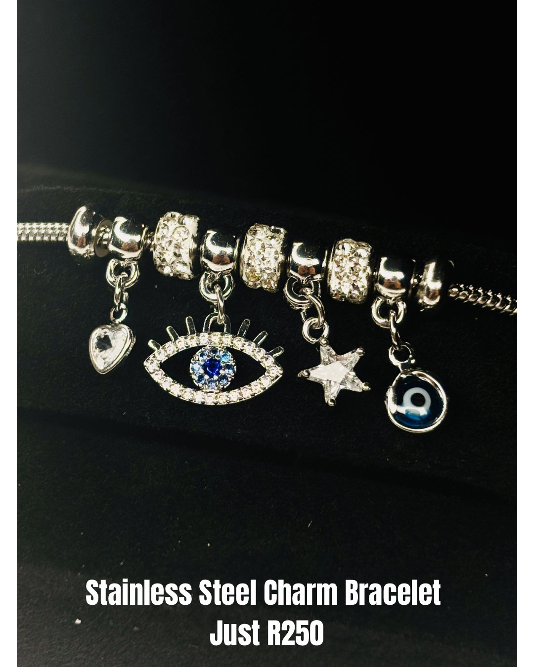 Stainless Steel Charm Bracelet