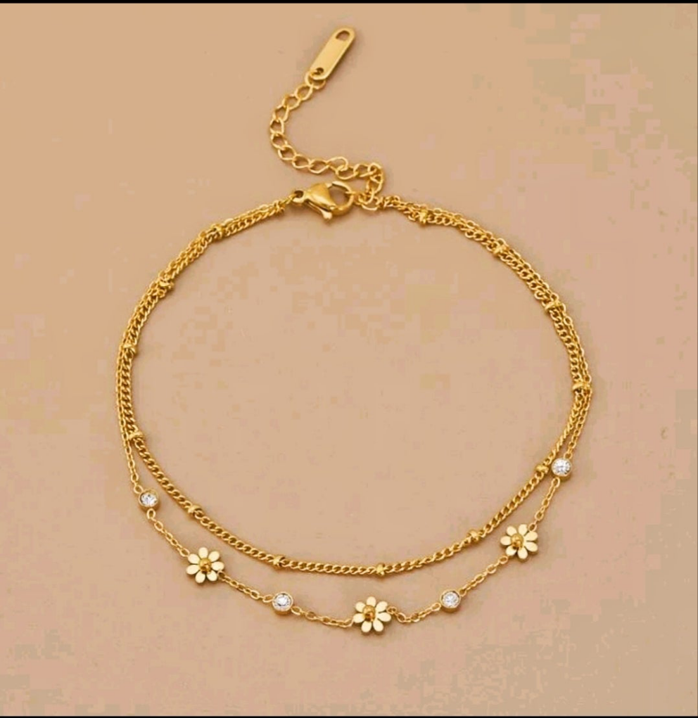Flower anklets