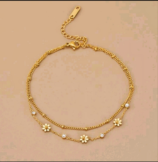 Flower anklets