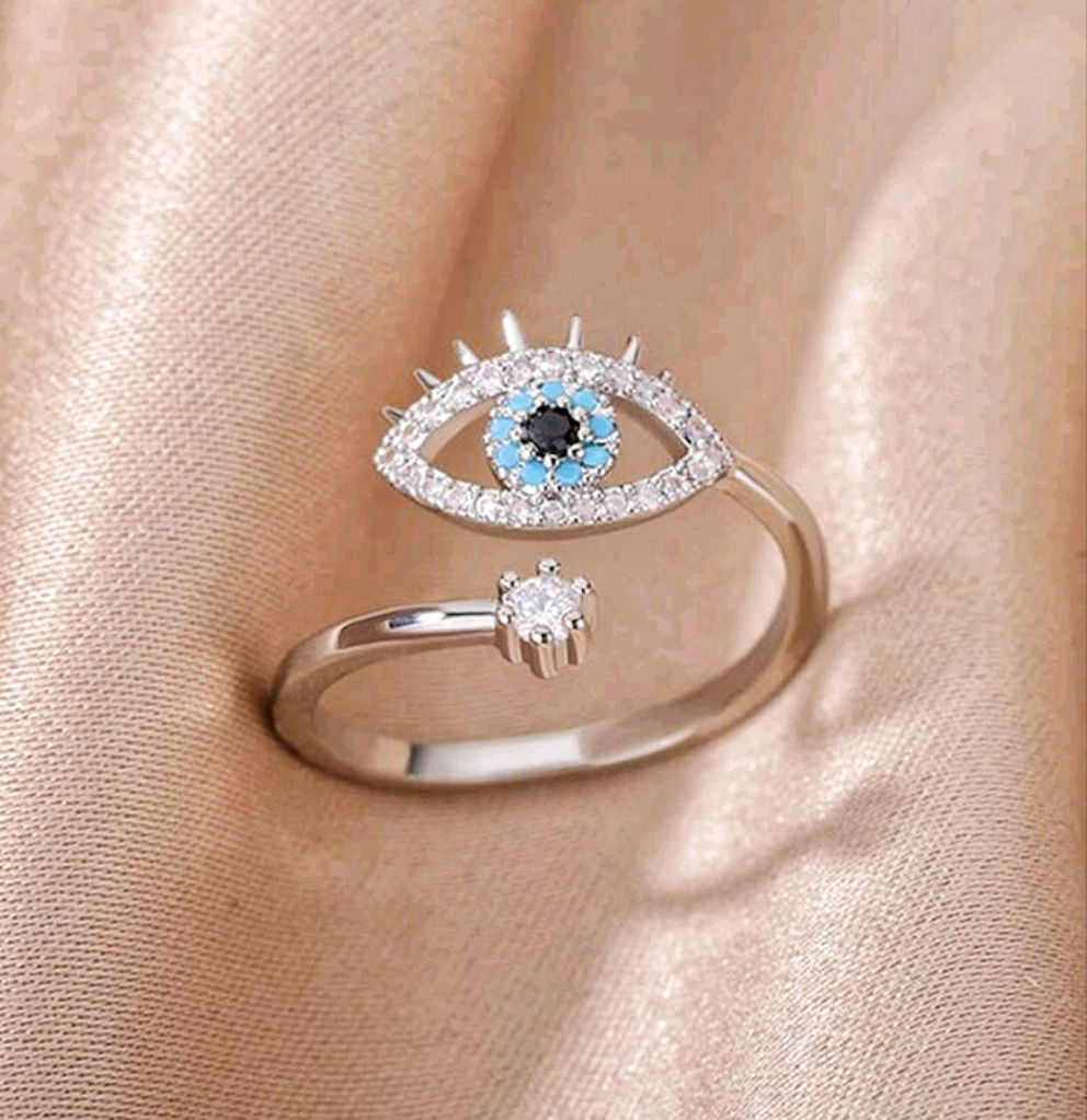 Evil Eye Adjustable Ring