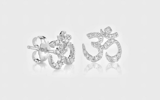 Om/Aum Stud Earrings