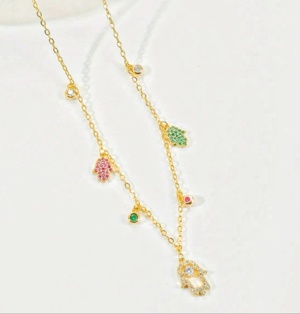 Hamza Hand Charm Necklace