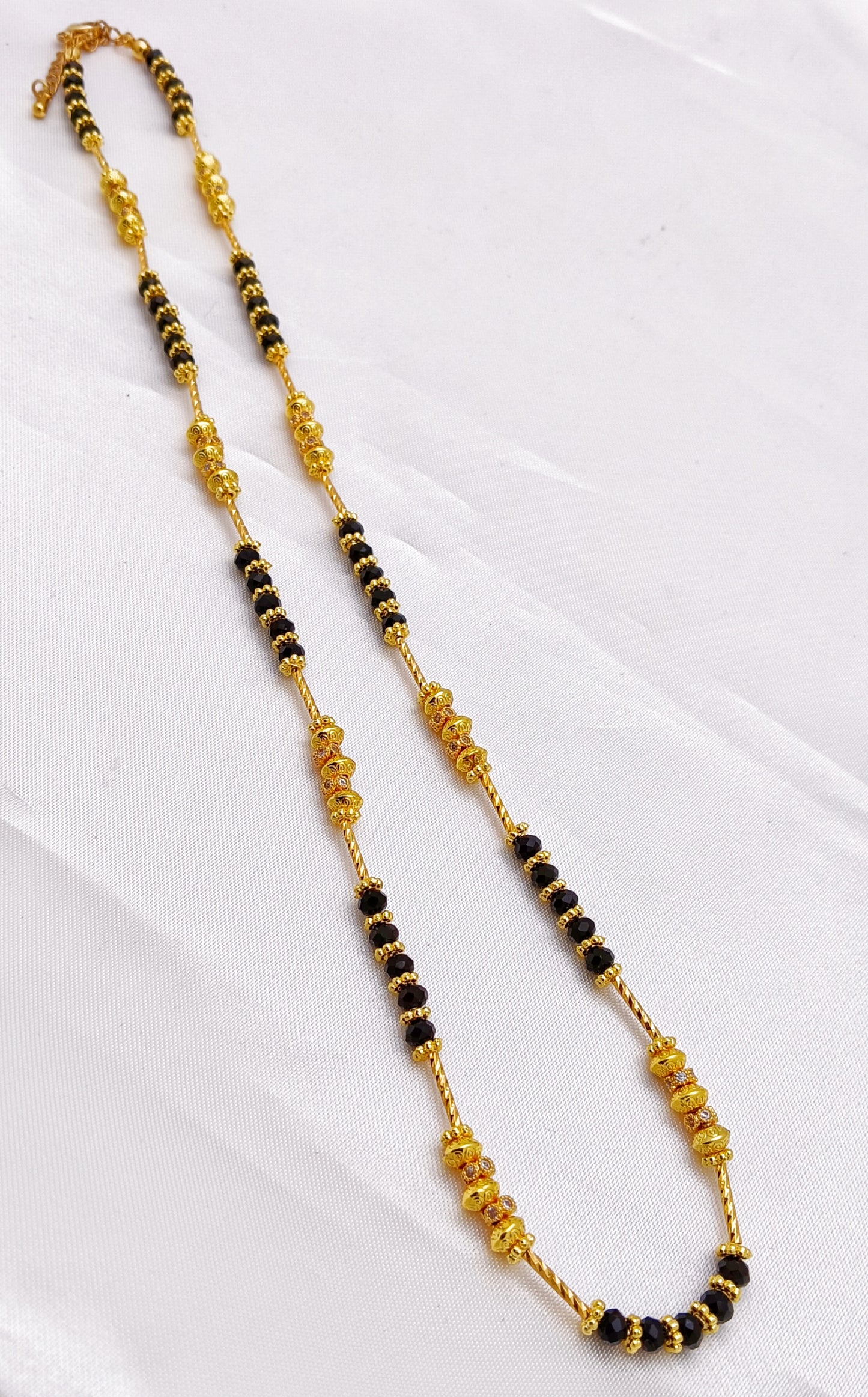 Sparkling Cubic Zirconia, Beaded Necklace