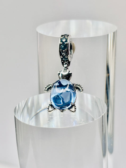 Blue Turtle Charm