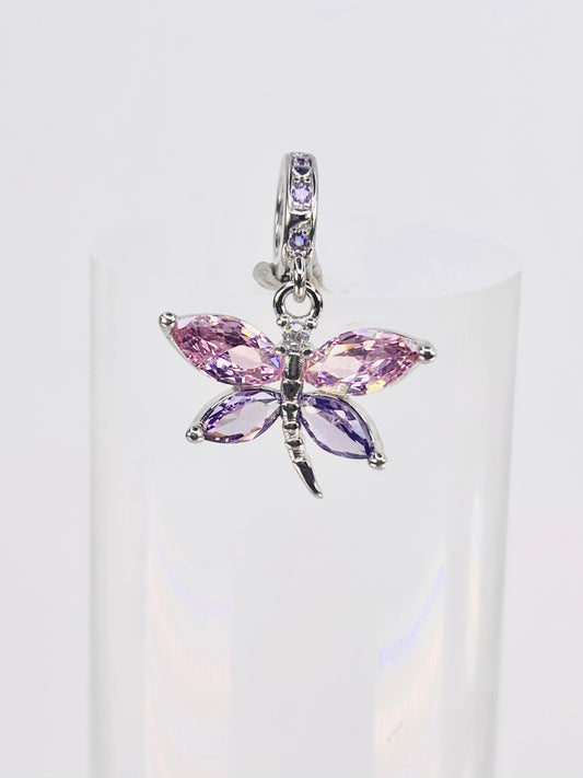 Pink & Purple Butterfly Charm