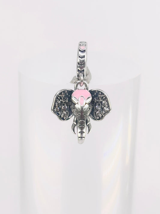 Pink Elephant Charm