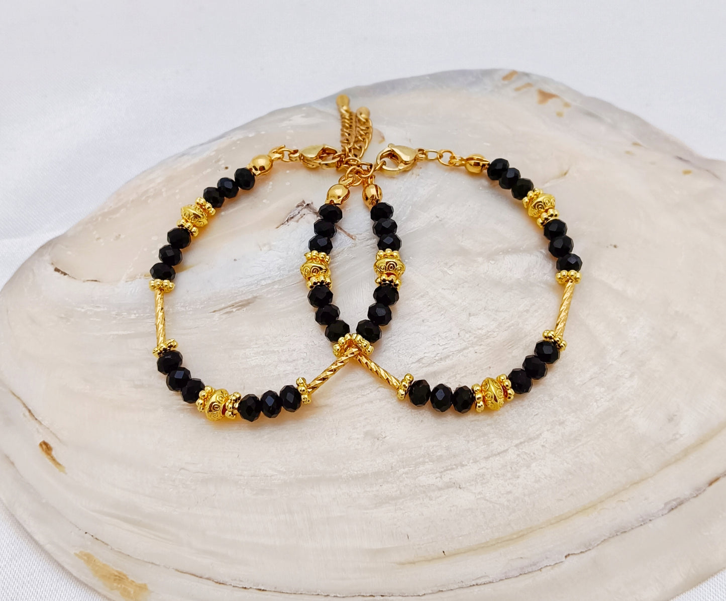 Baby Bracelet - Black & Gold