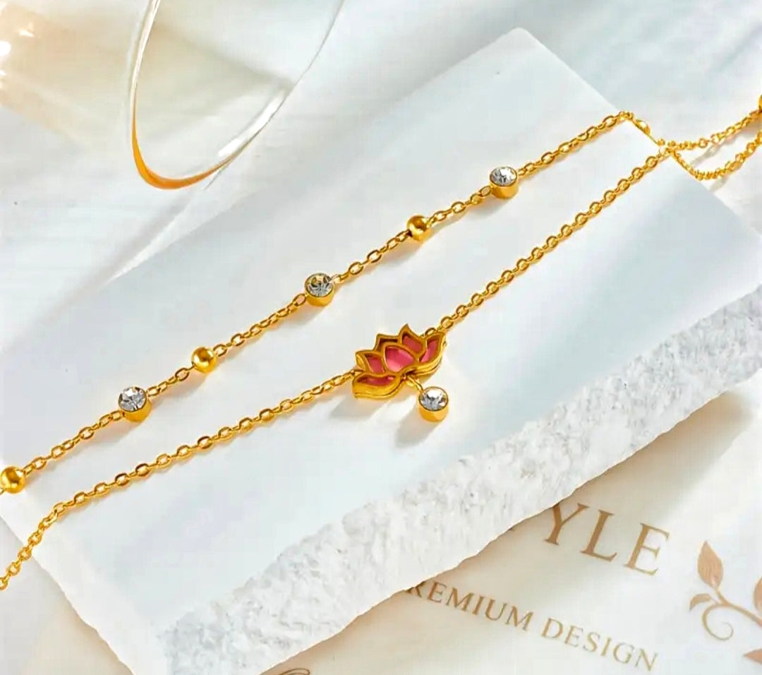 lotus anklet