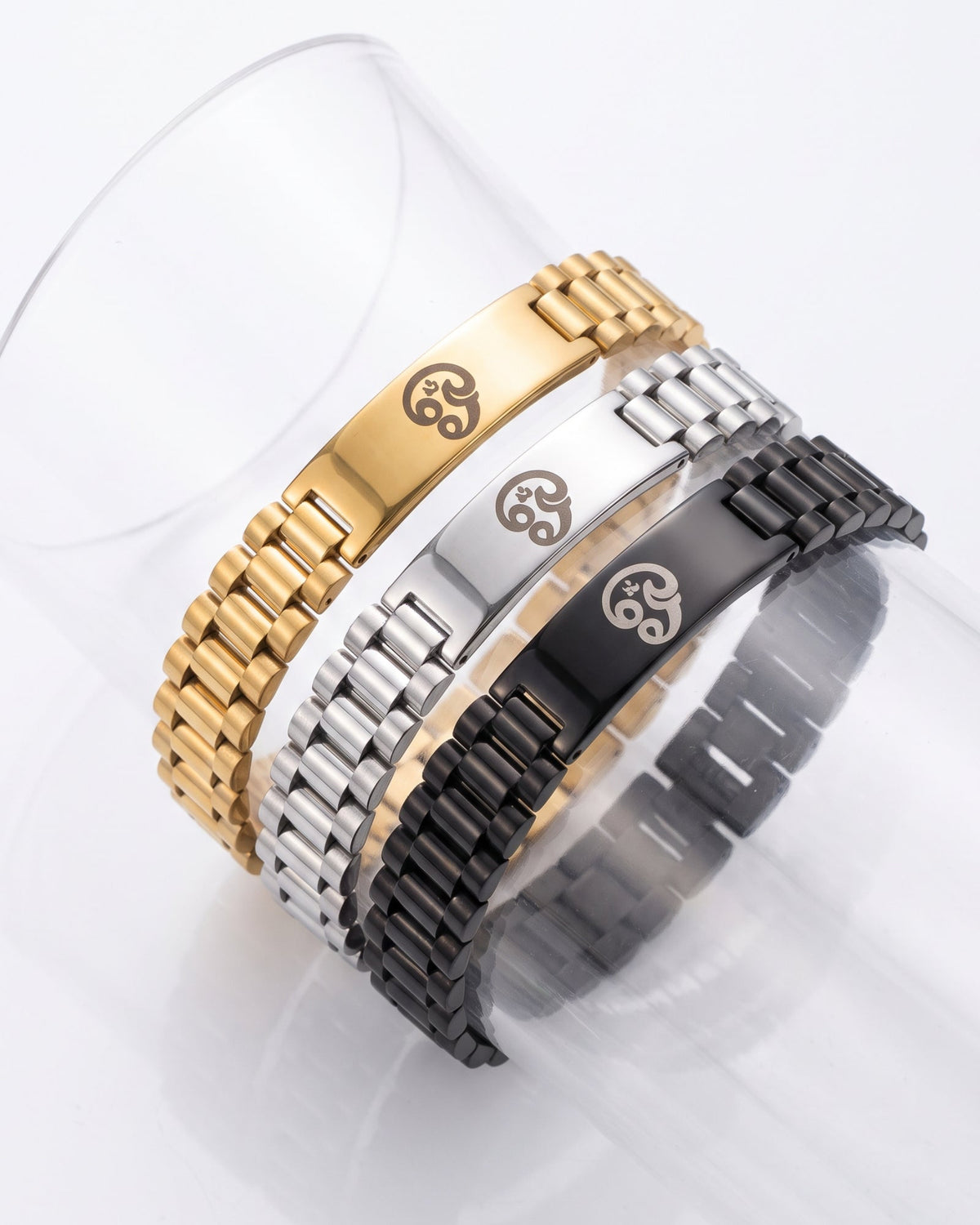 Men’s Tamil Aum Bracelet |  Waterproof & Tarnish Free