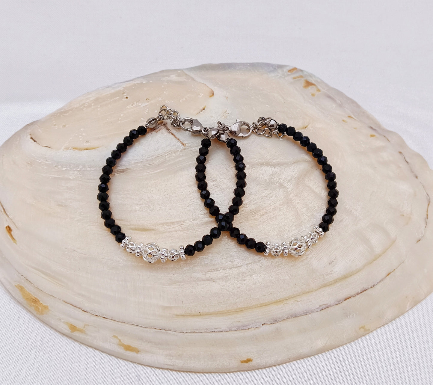 Baby Bracelets - Black and Silver