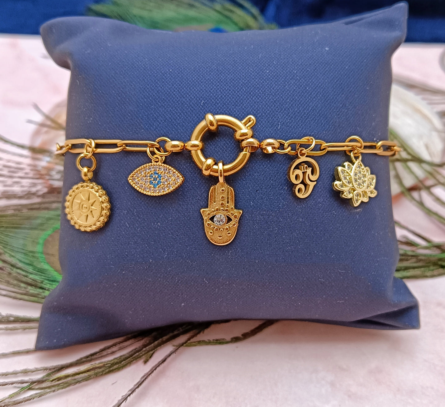 Gold Plated Charm Bracelet