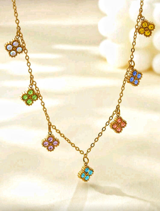 Candy Color Flower Necklace