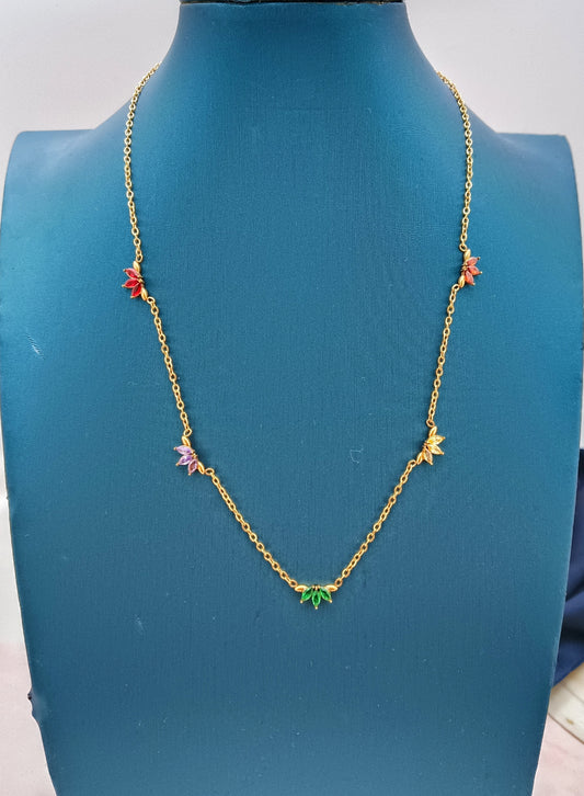 Multicoloured Cubic Zirconia Necklace