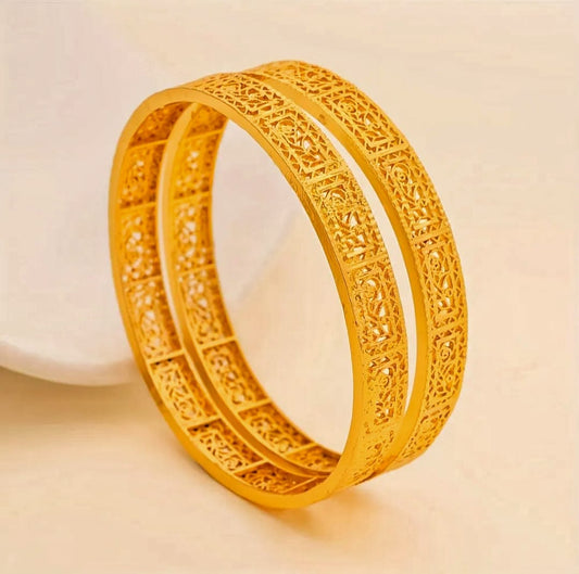 A Pair of Gold Plated Bangles