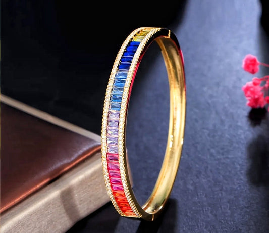 Rainbow Cubic Zirconia Bracelet