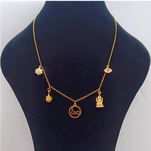 Telegu Aum, Charm Necklace