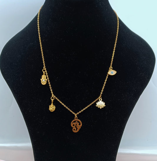 Tamil Aum Charm Necklace