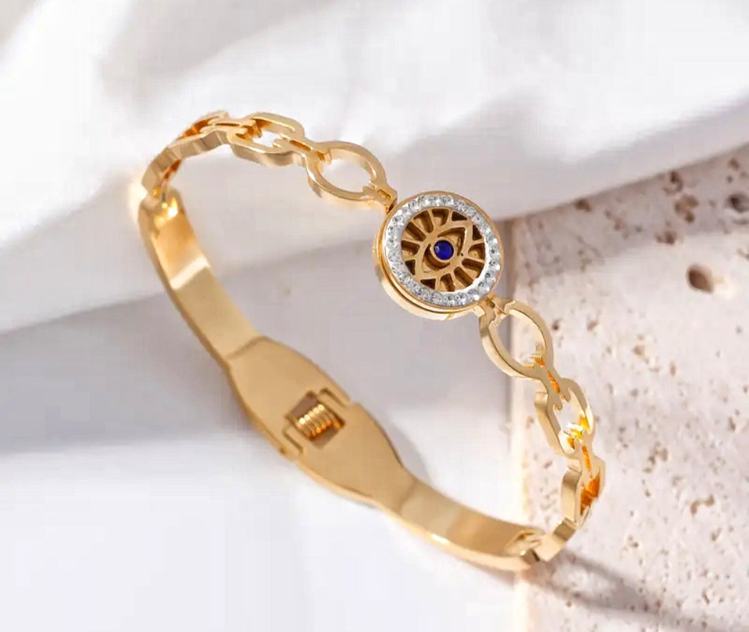 Stainless Steel, Evil Eye Bracelet