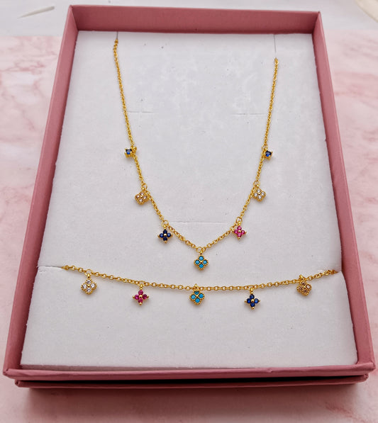 Multicolor Fine Clover Set