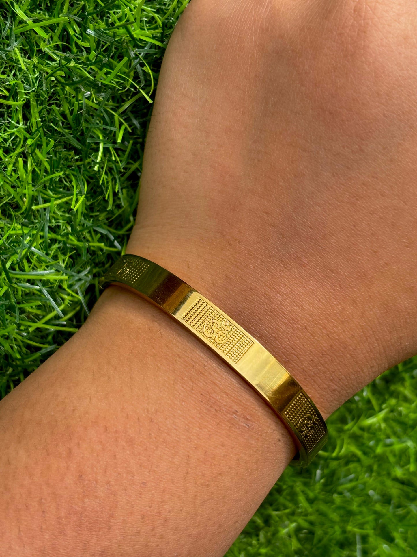 Men's Stainless Steel Aum Bracelet - Waterproof