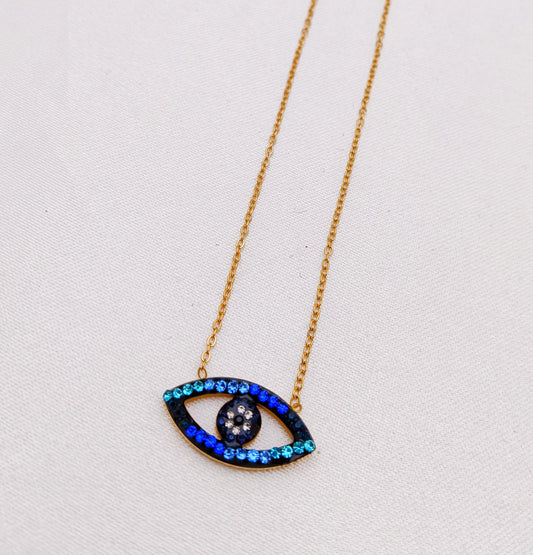 Stainless Steel Evil Eye Necklace
