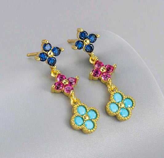 Flower Drop Earrings