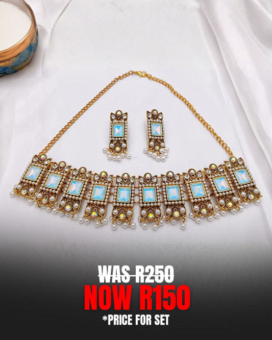 Gold and Light Blue Set