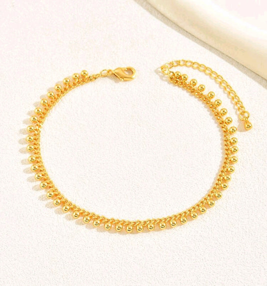 Gold Plated Drop Anklet
